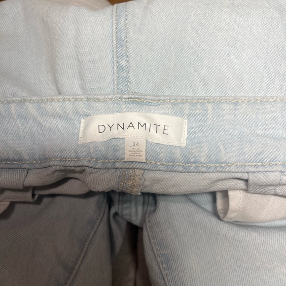 Light Washed High Rise Denim Shorts - Picture 4 of 4